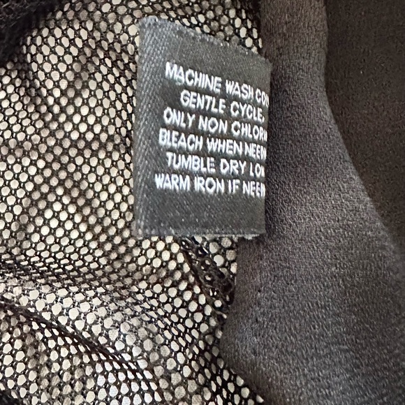 Walter Baker The View Women’s Sz XS Black Bomber Jacket Mesh Back - Picture 7 of 8